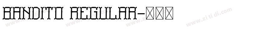 Bandito Regular字体转换